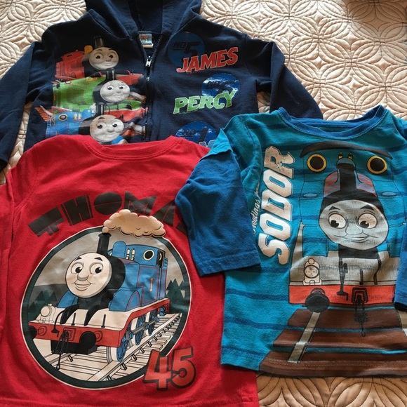 THOMAS TANK ENGINE TRAIN JAMES PERCY Tee T-Shirt NEW Toddlers Size 2T or 4T $16